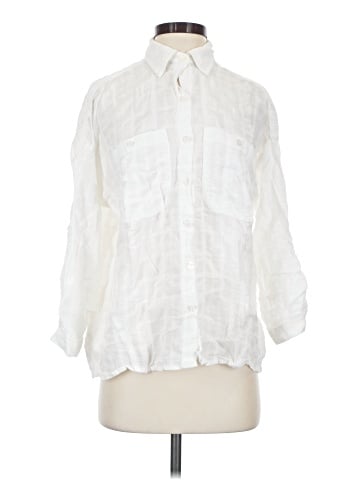 Max Studio 3/4 Sleeve Button-Down Shirt (view 1)