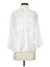 Max Studio White 3/4 Sleeve Button-Down Shirt Size S - photo 1