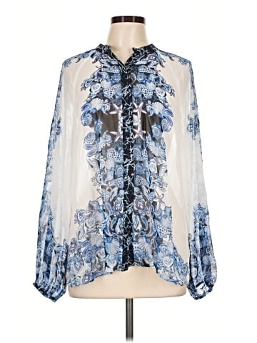 White House Black Market Long Sleeve Blouse (view 1)