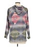 Chaps Print Gray Pullover Hoodie Size L - photo 2