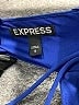 Express 100% Polyester Solid Blue Cocktail Dress Size 0 - photo 7