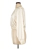Express Metallic Ivory Long Sleeve Blouse Size XL - photo 5