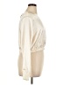 Express Metallic Ivory Long Sleeve Blouse Size XL - photo 4