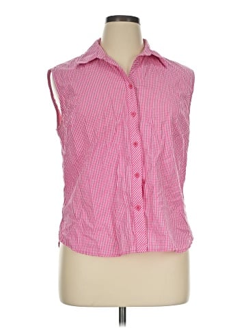 White Stag Sleeveless Button-Down Shirt (view 1)