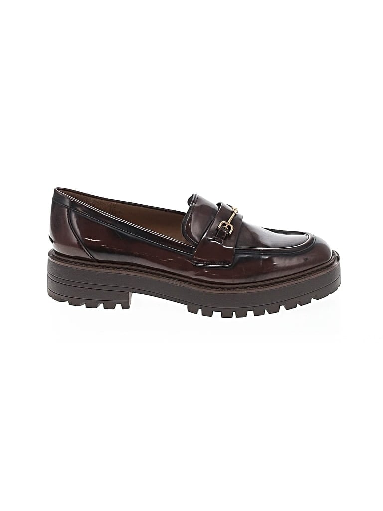 Pre-owned Sam Edelman Flats In Burgundy