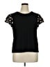 CeCe Black Short Sleeve T-Shirt Size XL - photo 1