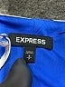Express 100% Polyester Tropical Blue Cocktail Dress Size S - photo 7