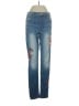 Express Hearts Blue Jeans Size 4 - photo 1
