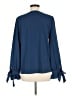 CeCe Blue Long Sleeve Blouse Size M - photo 2