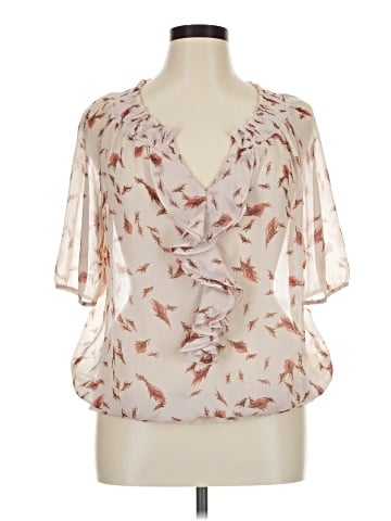 a.n.a. A New Approach Short Sleeve Blouse (view 1)