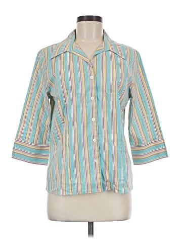 Pendleton 3/4 Sleeve Button-Down Shirt (view 1)
