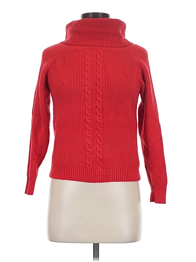 Pre-owned Zaful Turtleneck Sweater In Red