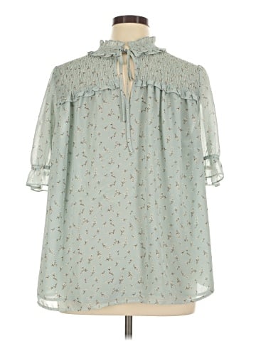 Pleione Short Sleeve Blouse (view 2)