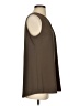 Soft Surroundings 100% Polyester Brown Sleeveless Blouse Size S - photo 4