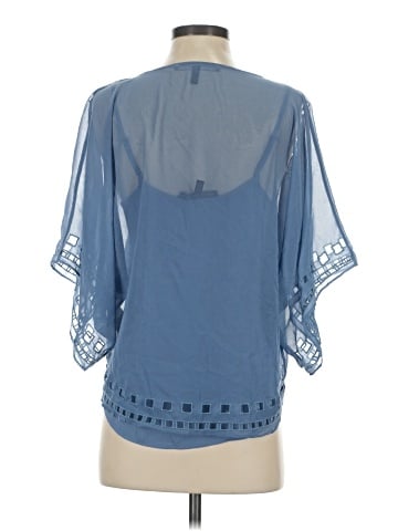 White House Black Market Short Sleeve Blouse (view 2)