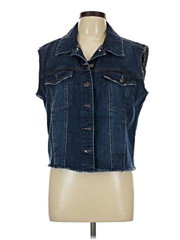Kensie Denim Vest (view 1)