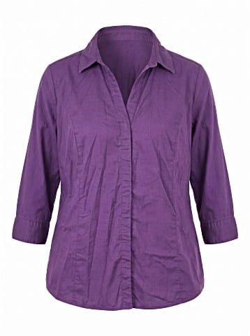 Riders by Lee 3/4 Sleeve Button-Down Shirt (view 1)