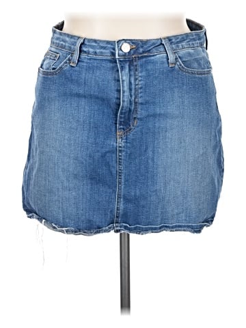 Just Black Denim Skirt (view 1)