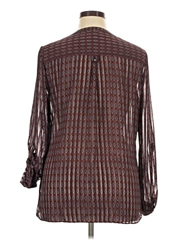 Roz & Ali Long Sleeve Blouse (view 2)