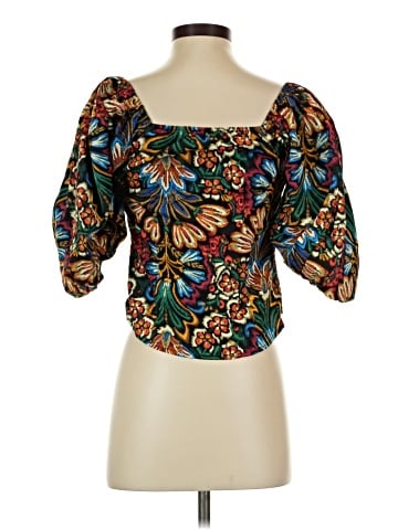 Olivaceous 3/4 Sleeve Blouse (view 2)