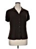 Van Heusen Brown Short Sleeve Blouse Size XL - photo 1