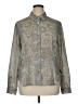 Van Heusen Paisley Silver Long Sleeve Blouse Size XL - photo 1