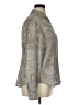 Van Heusen Paisley Silver Long Sleeve Blouse Size XL - photo 4