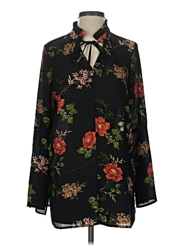Fever Long Sleeve Blouse (view 1)