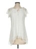 New Directions Ivory Short Sleeve Blouse Size S (petite) - photo 1