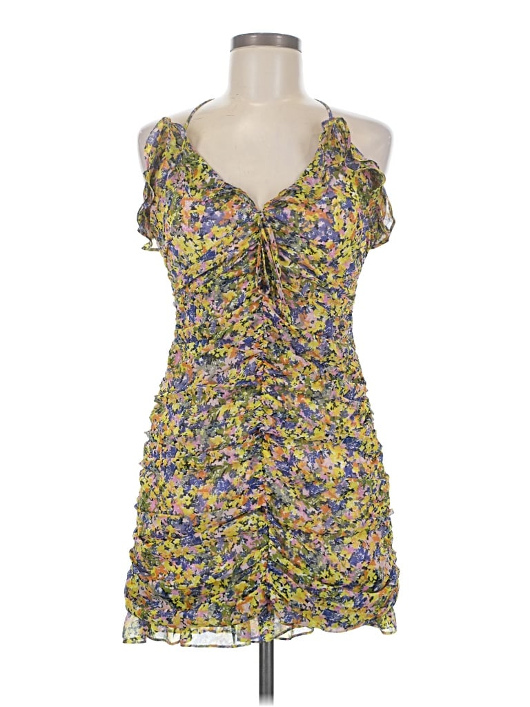 Pre-owned Lost + Wander Cocktail Dress In Yellow