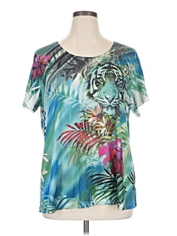 Essentials Short Sleeve Blouse (view 1)