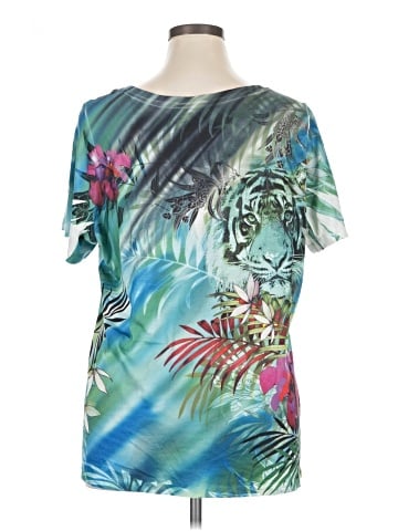 Essentials Short Sleeve Blouse (view 2)