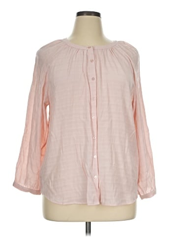 Ann Taylor Factory Long Sleeve Blouse (view 1)