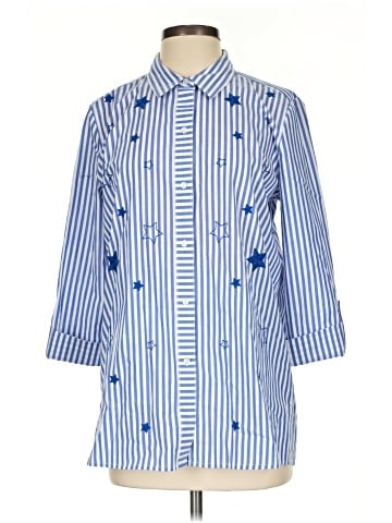 Rafaella 3/4 Sleeve Button-Down Shirt (view 1)