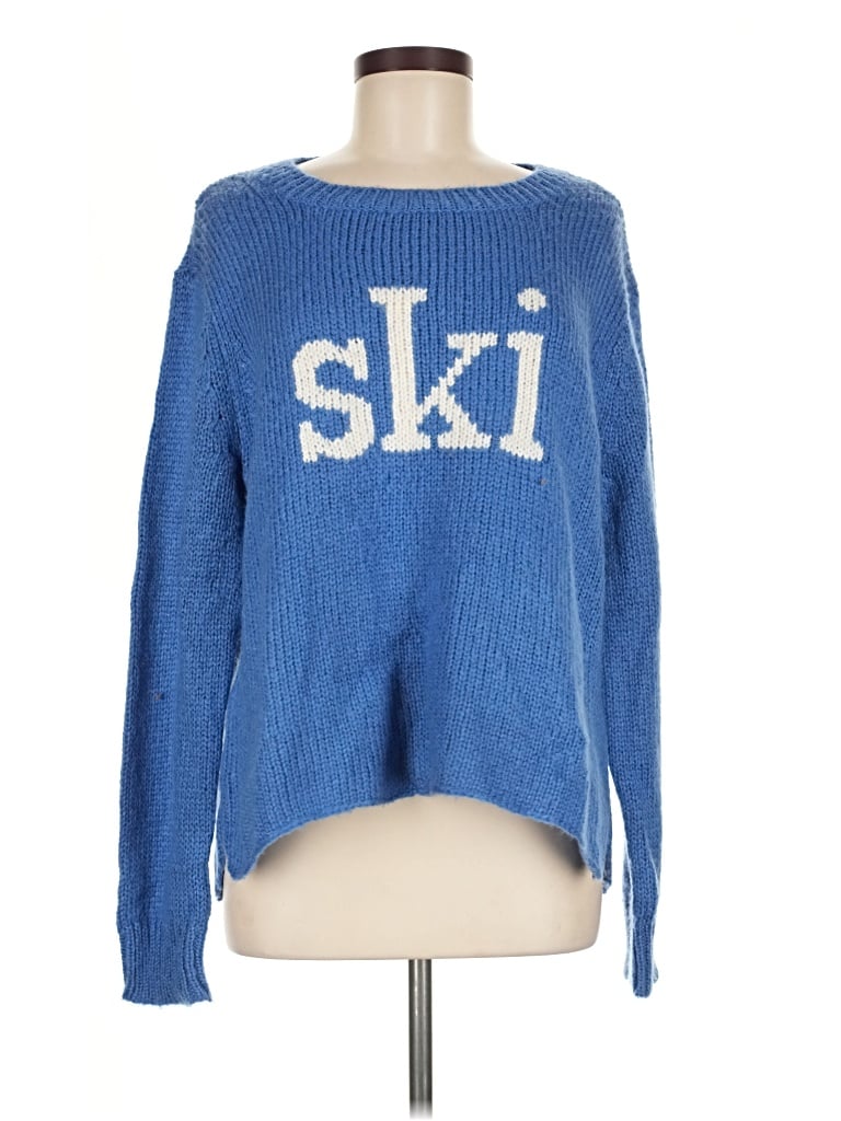 Pre-owned Wooden Ships Pullover Sweater In Blue