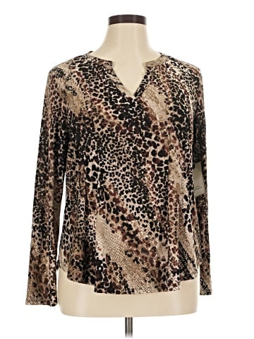 Dana Buchman Long Sleeve Blouse (view 1)