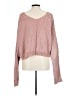 Double Zero 100% Polyester Pink Pullover Sweater Size L - photo 2