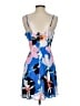 Express 100% Polyester Tropical Blue Cocktail Dress Size S - photo 2