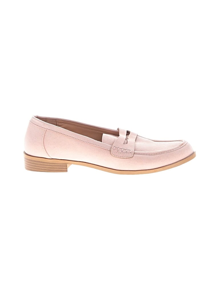 Pre-owned Assorted Brands Flats In Pink