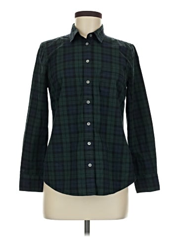 J.Crew Factory Store Long Sleeve Button-Down Shirt (view 1)