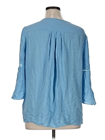 Elie Tahari 3/4 Sleeve Silk Top (view 2)