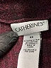 Catherines Burgundy Poncho Size 3X - photo 7