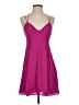 Express 100% Polyester Solid Pink Cocktail Dress Size 4 - photo 1