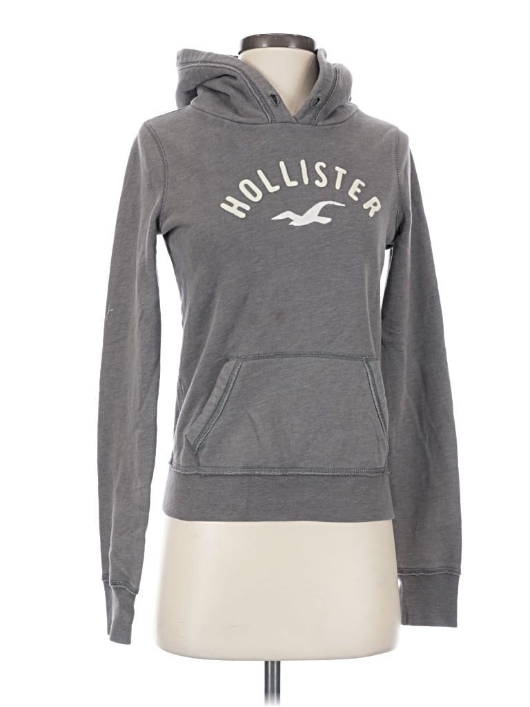 Pre-owned Hollister Sweatshirt In Gray