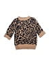 Btween Animal Print Tan Pullover Sweater 6-9 MO / 9 MO - photo 1