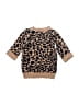 Btween Animal Print Tan Pullover Sweater 6-9 MO / 9 MO - photo 2