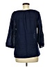 Old Navy 100% Polyester Blue 3/4 Sleeve Blouse Size M - photo 2