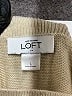 Ann Taylor LOFT Outlet 100% Cotton Tan Pullover Sweater Size L - photo 7
