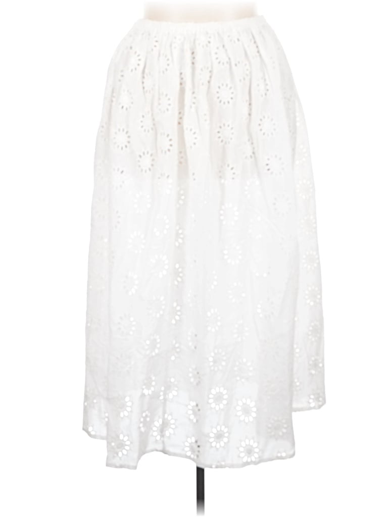 Pre-owned Vrg Grl Casual Skirt In White