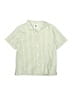 Layer 8 Stripes Green Short Sleeve Button-Down Shirt Size 6 - photo 1
